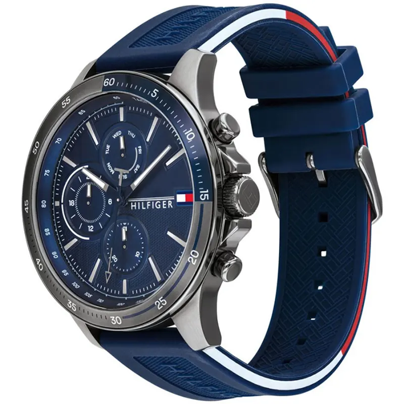 Tommy Hilfiger Bank Chronograph Blue Dial Men’s Watch | 1791721